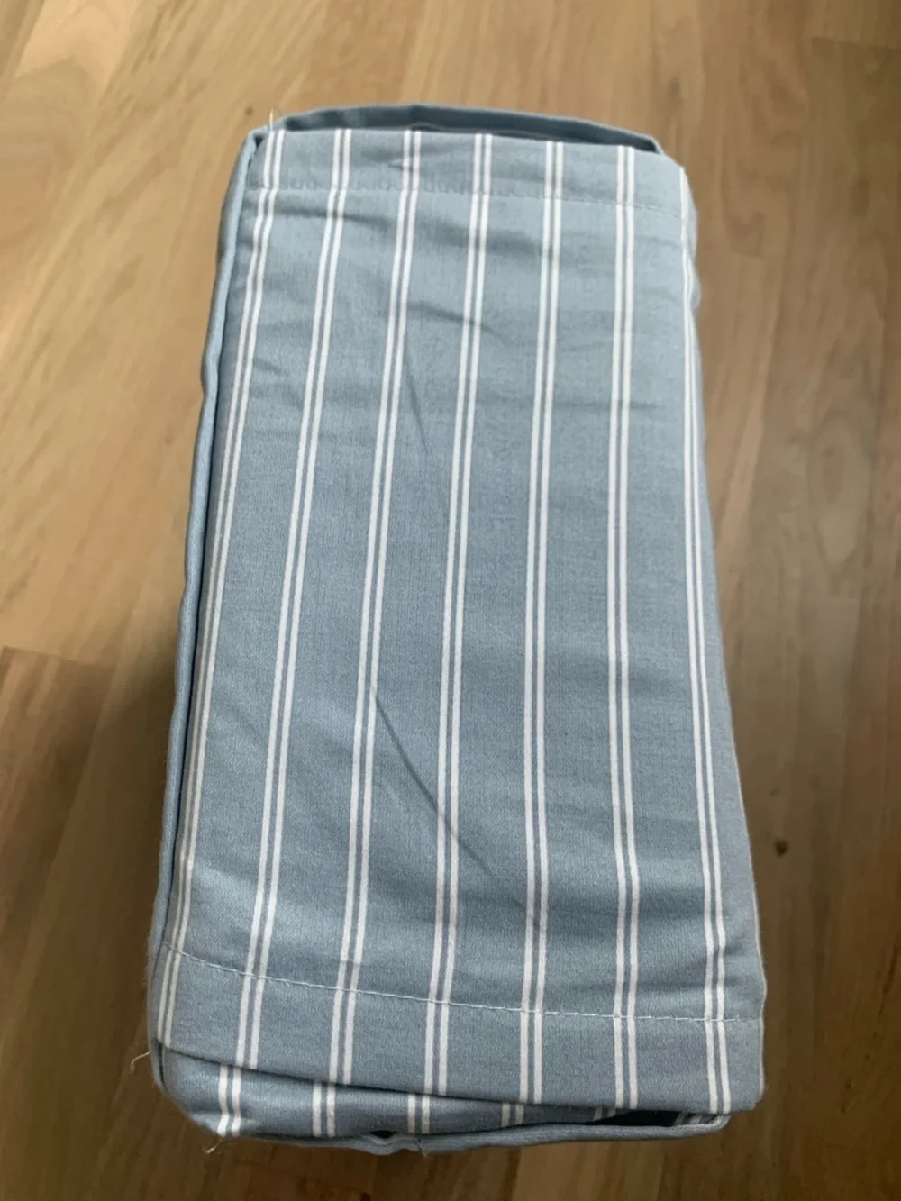 NEW Cotton Striped Light Blue and White Bed Sheet Set